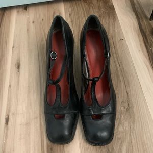 Nine West T strap heels, sz 10